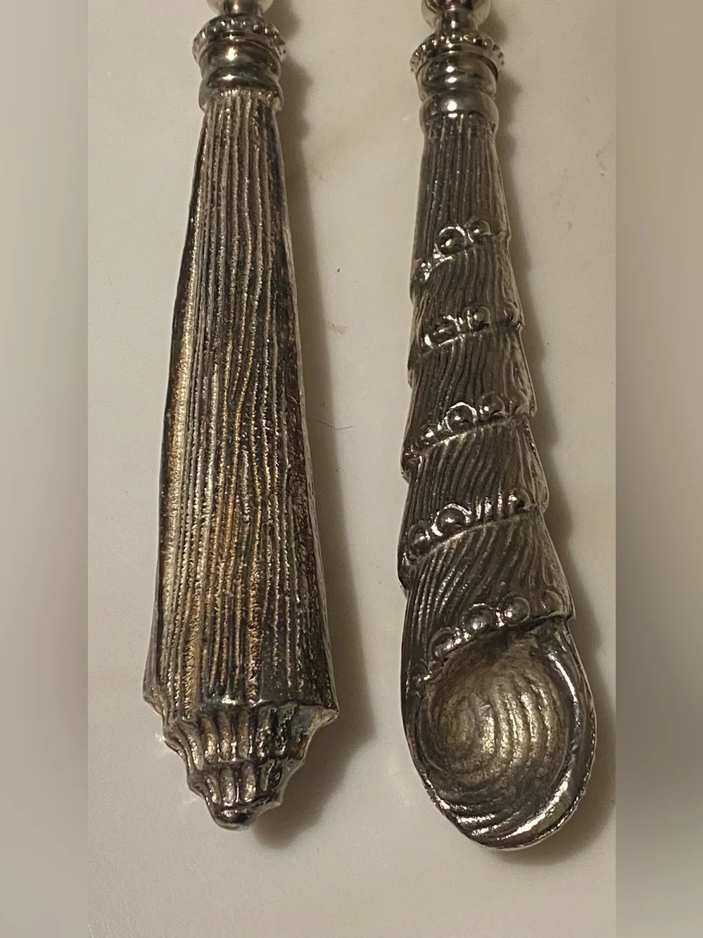 Vintage Silverplated Decorative Serving Spoon and Fork Set